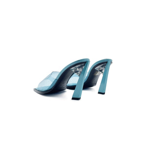 Steven Ma - Oblique Heel Sandals - SS23 - Blue